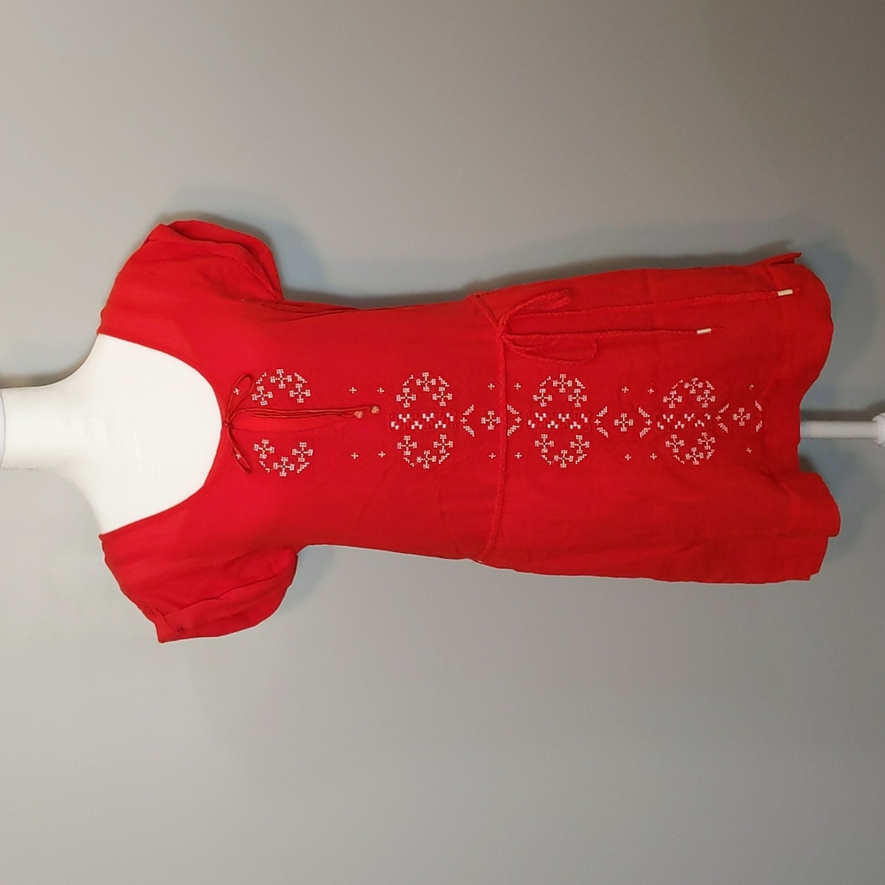 2-Piece Embroider Tunic Dress